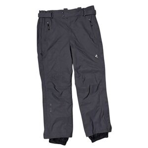 Descente Pants Mens 40 Gray Full Side Zip Insulated Ski Snowboarding Adjustable